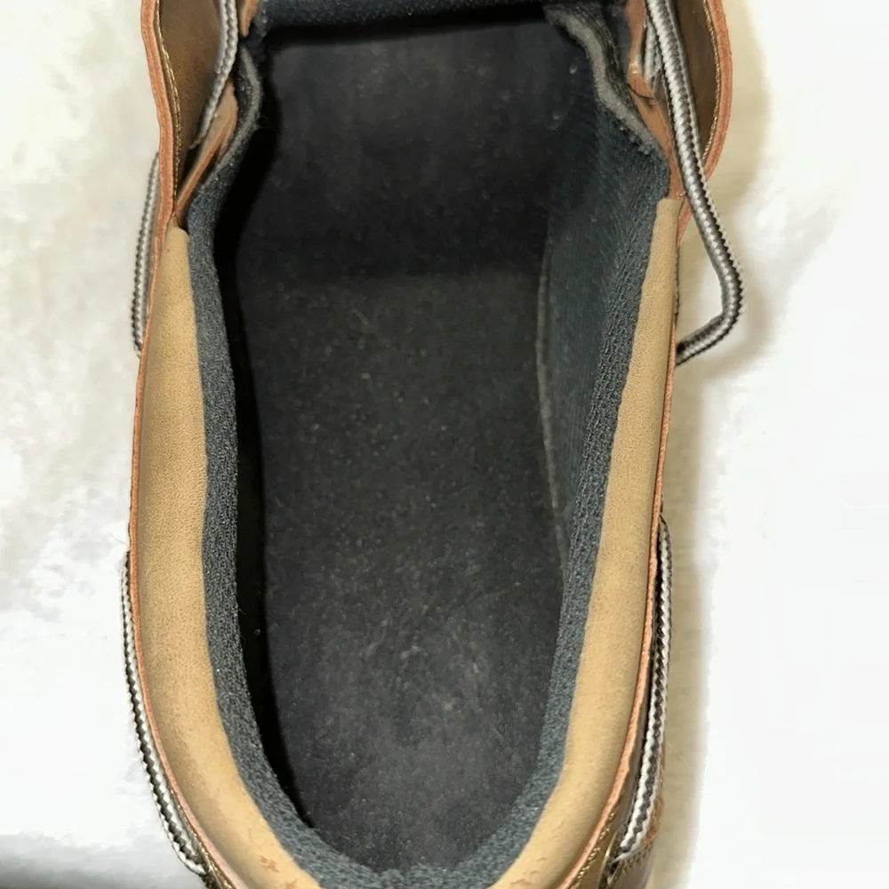 Island Surf Company Men’s Tan Boat Deck Shoes Size 14 Nice Condition